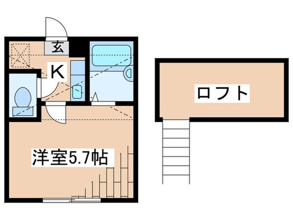 コスモス矢部の物件間取画像